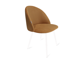 Обеденный стул SHT-ST35 / SHT-S95-1 (горчичный/белый муар) в Магадане - предосмотр