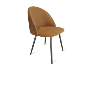 Обеденный стул SHT-ST35 / SHT-S95-1 (горчичный/черный муар) в Магадане