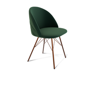 Обеденный стул SHT-ST35-2 / SHT-S37 (лиственно-зеленый/медный металлик) в Магадане