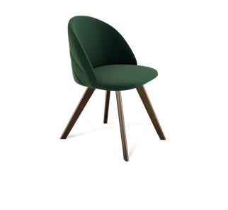 Обеденный стул SHT-ST35-2 / SHT-S39 (лиственно-зеленый/темный орех) в Магадане