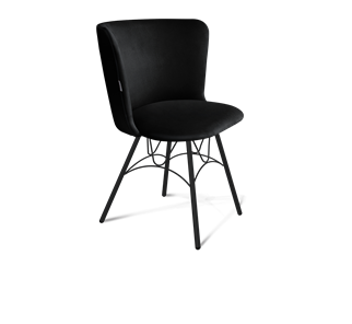 Обеденный стул SHT-ST36 / SHT-S100 (ночное затмение/черный муар) в Магадане