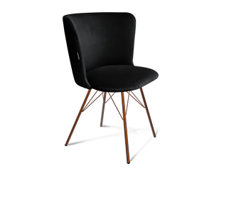 Обеденный стул SHT-ST36 / SHT-S37 (ночное затмение/медный металлик) в Магадане
