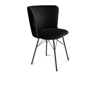 Обеденный стул SHT-ST36 / SHT-S64 (ночное затмение/черный муар) в Магадане