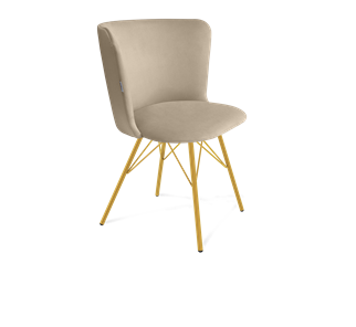 Обеденный стул SHT-ST36 / SHT-S37 (ванильный крем/золото) в Магадане