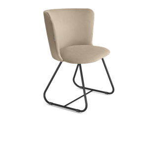 Обеденный стул SHT-ST36 / SHT-S38 (ванильный крем/черный муар) в Магадане