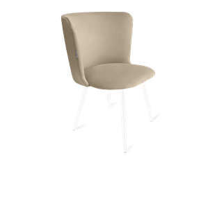 Обеденный стул SHT-ST36 / SHT-S95-1 (ванильный крем/белый муар) в Магадане