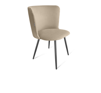 Обеденный стул SHT-ST36 / SHT-S95-1 (ванильный крем/черный муар) в Магадане