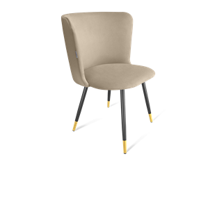 Обеденный стул SHT-ST36 / SHT-S95-1 (ванильный крем/черный муар/золото) в Магадане