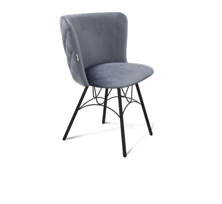 Обеденный стул SHT-ST36-3 / SHT-S100 (нейтральный серый/черный муар) в Магадане