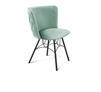 Обеденный стул SHT-ST36-3 / SHT-S100 (нежная мята/черный муар) в Магадане