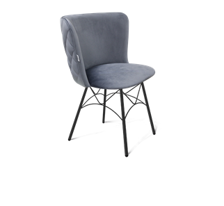 Обеденный стул SHT-ST36-3 / SHT-S107 (нейтральный серый/черный муар) в Магадане