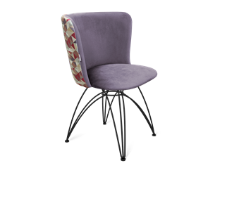 Обеденный стул SHT-ST36-4 / SHT-S112 (сумеречная орхидея/черный муар) в Магадане