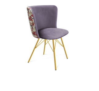 Обеденный стул SHT-ST36-4 / SHT-S37 (сумеречная орхидея/золото) в Магадане