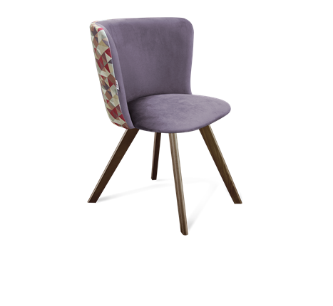 Обеденный стул SHT-ST36-4 / SHT-S39 (сумеречная орхидея/темный орех) в Магадане - изображение