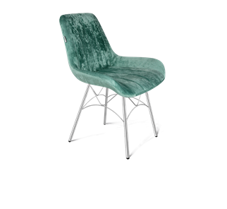 Обеденный стул SHT-ST37 / SHT-S107 (зеленый чай/хром лак) в Магадане - предосмотр