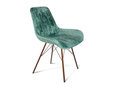 Обеденный стул SHT-ST37 / SHT-S37 (зеленый чай/медный металлик) в Магадане - изображение