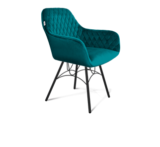 Обеденный стул SHT-ST38 / SHT-S100 (альпийский бирюзовый/черный муар) в Магадане - предосмотр