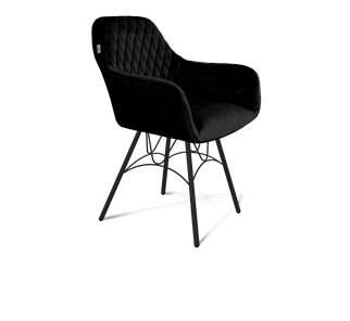 Обеденный стул SHT-ST38 / SHT-S100 (ночное затмение/черный муар) в Магадане