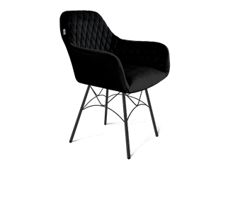 Обеденный стул SHT-ST38 / SHT-S107 (ночное затмение/черный муар) в Магадане