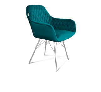 Обеденный стул SHT-ST38 / SHT-S37 (альпийский бирюзовый/хром лак) в Магадане