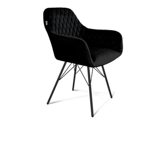 Обеденный стул SHT-ST38 / SHT-S37 (ночное затмение/черный муар) в Магадане