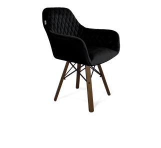 Обеденный стул SHT-ST38 / SHT-S70 (ночное затмение/темный орех/черный муар) в Магадане