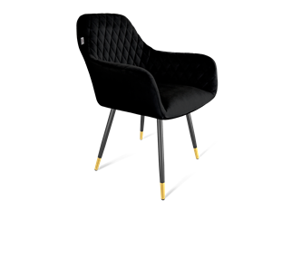 Обеденный стул SHT-ST38 / SHT-S95-1 (ночное затмение/черный муар/золото) в Магадане