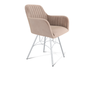 Обеденный стул SHT-ST38-1 / SHT-S100 (латте/хром лак) в Магадане
