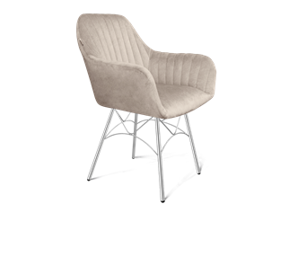 Обеденный стул SHT-ST38-1 / SHT-S107 (лунный мрамор/хром лак) в Магадане