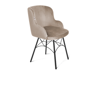 Обеденный стул SHT-ST39 / SHT-S107 (латте/черный муар) в Магадане