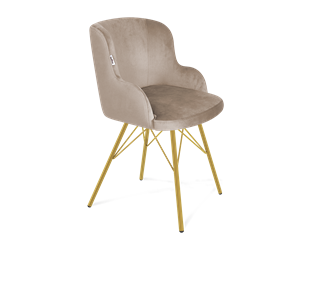 Обеденный стул SHT-ST39 / SHT-S37 (латте/золото) в Магадане