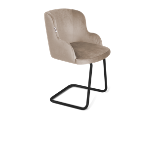 Обеденный стул SHT-ST39 / SHT-S45-1 (латте/черный муар) в Магадане