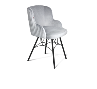 Обеденный стул SHT-ST39-1 / SHT-S100 (серое облако/черный муар) в Магадане