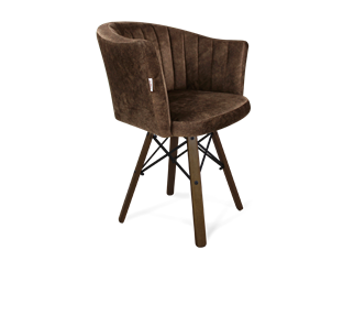 Обеденный стул SHT-ST42-1 / SHT-S70 (кофейный трюфель/темный орех/черный муар) в Магадане