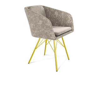 Обеденный стул SHT-ST43-1 / SHT-S37 (карамельный латте/золото) в Магадане