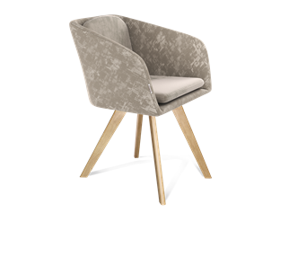 Обеденный стул SHT-ST43-1 / SHT-S39 (карамельный латте/прозрачный лак) в Магадане
