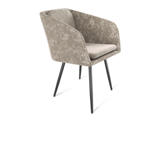 Обеденный стул SHT-ST43-1 / SHT-S95-1 (карамельный латте/черный муар) в Магадане