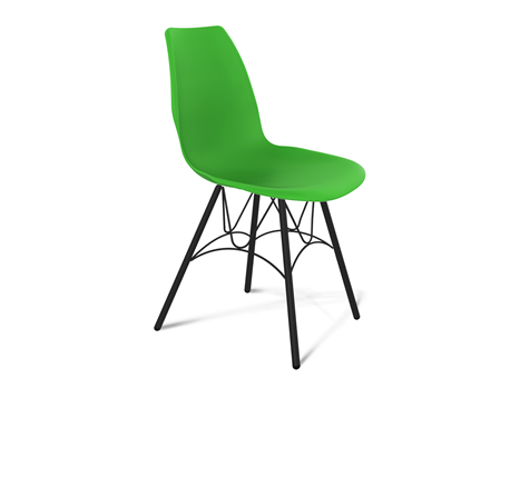 Обеденный стул SHT-ST29/S100 (зеленый ral 6018/черный муар) в Магадане - изображение