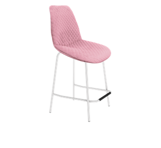 Полубарный стул SHT-ST29-С22 / SHT-S29P-1 (розовый зефир/белый муар) в Магадане - предосмотр