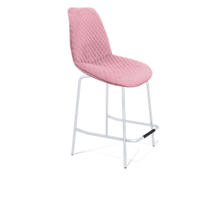 Полубарный стул SHT-ST29-С22 / SHT-S29P-1 (розовый зефир/хром лак) в Магадане
