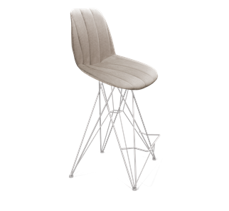 Полубарный стул SHT-ST29-С22 / SHT-S66-1 (лунный камень/хром лак) в Магадане