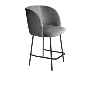 Полубарный стул SHT-ST33 / SHT-S29P-1 (угольно-серый/черный муар) в Магадане