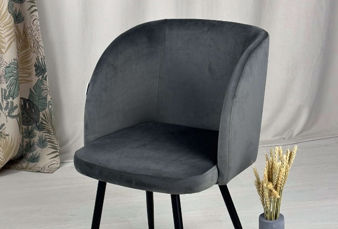 Полубарный стул SHT-ST33 / SHT-S80-1 (угольно-серый/темный орех/черный) в Магадане - изображение 8