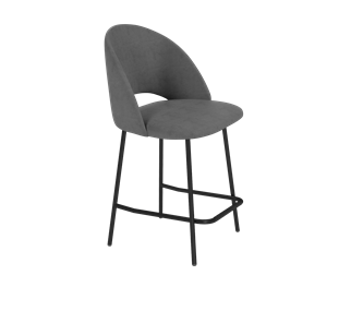 Полубарный стул SHT-ST34 / SHT-S29P-1 (платиново-серый/черный муар) в Магадане