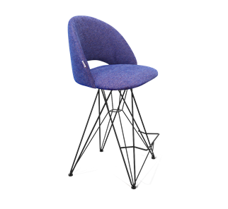 Полубарный стул SHT-ST34 / SHT-S66-1 (синий мираж/черный муар) в Магадане