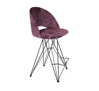Полубарный стул SHT-ST34 / SHT-S66-1 (вишневый джем/черный муар) в Магадане
