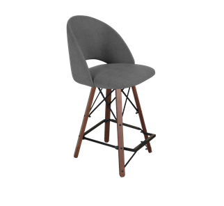 Полубарный стул SHT-ST34 / SHT-S80-1 (платиново-серый/темный орех/черный) в Магадане
