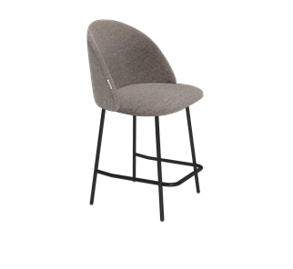 Полубарный стул SHT-ST35 / SHT-S29P-1 (тростниковый сахар/черный муар) в Магадане