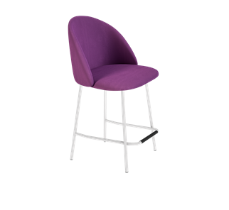 Полубарный стул SHT-ST35 / SHT-S29P-1 (ягодное варенье/белый муар) в Магадане