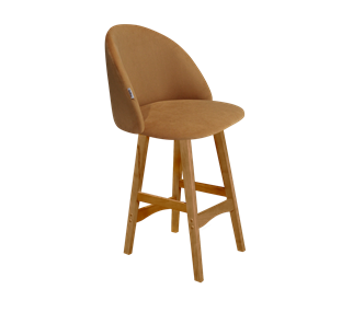 Полубарный стул SHT-ST35 / SHT-S65-1 (горчичный/светлый орех) в Магадане - предосмотр